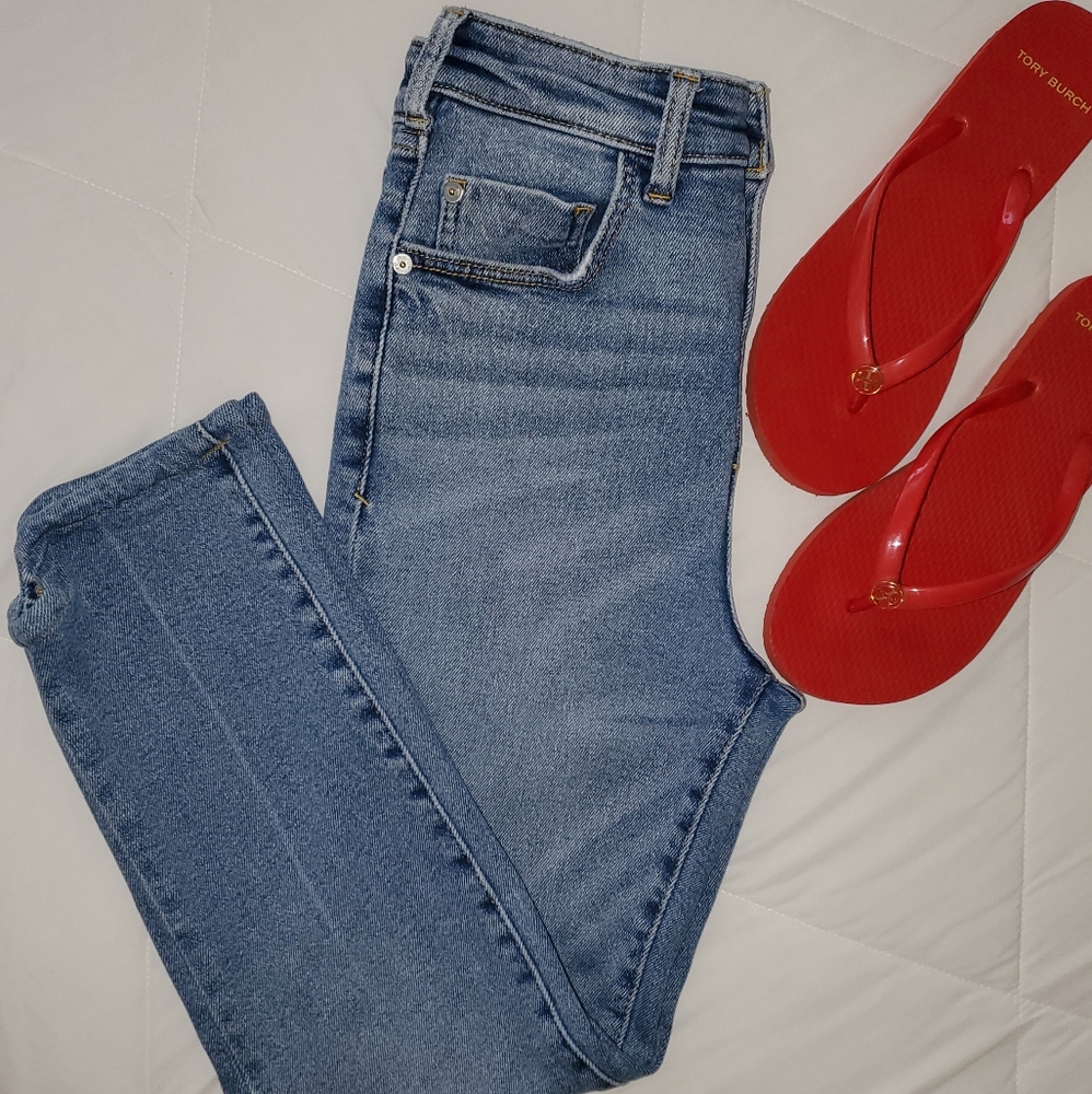 Anthropologie Pilcro ''The Cigarette''cropped jeans size 26 EUC